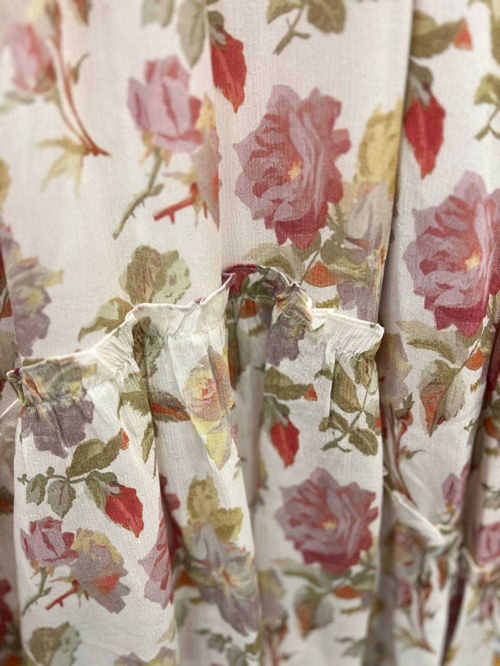 The Kooples Floral English Roses Ruffle Maxi Dress - Picture 3 of 16